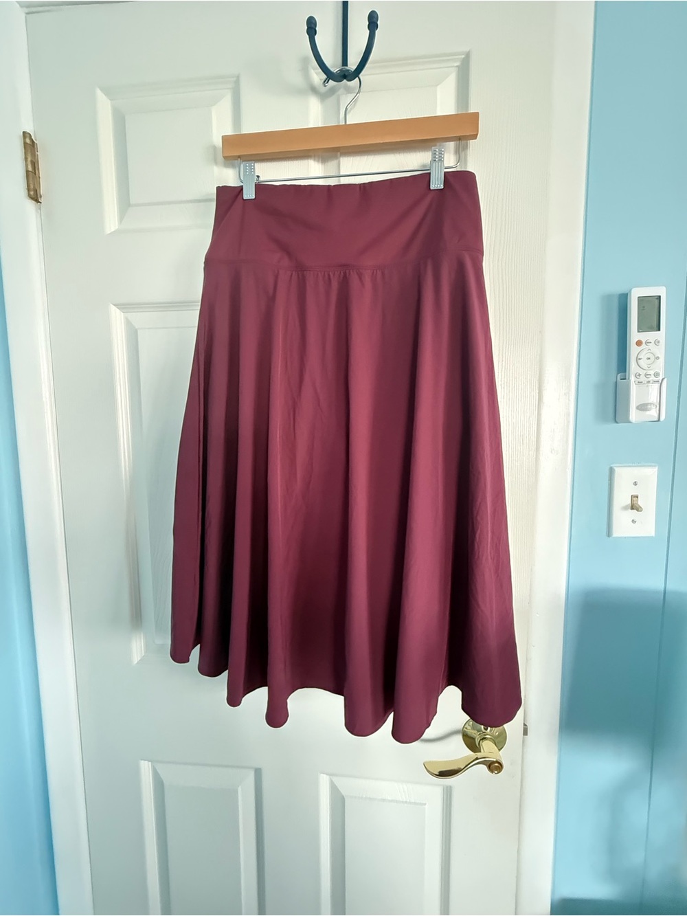 Halara Breezeful High Waisted High Low Ruffle 2-in-1 Flowy Maxi Skirt NEW Large - Picture 2 of 5